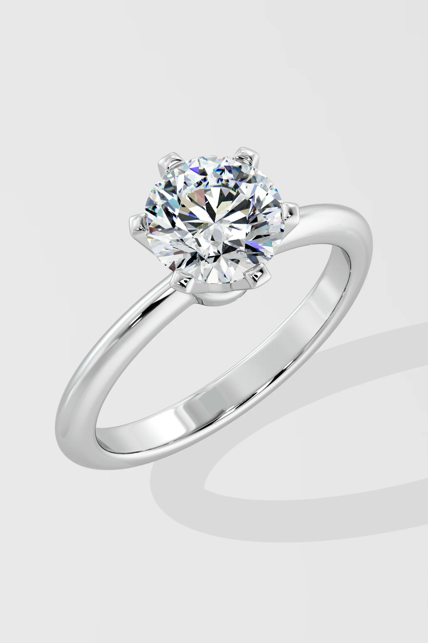 Tapered Solitaire Ring