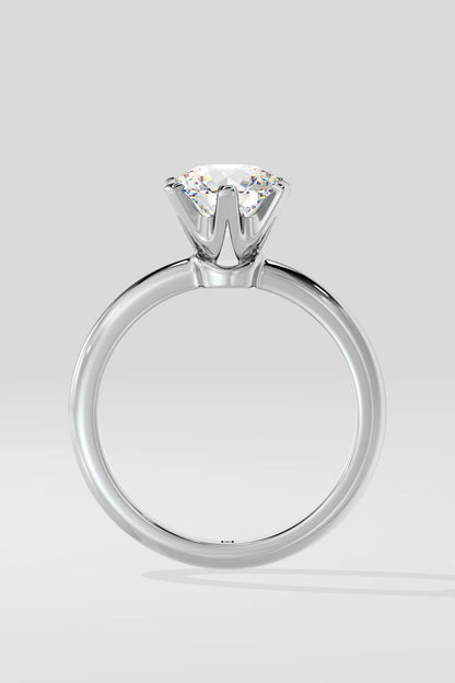 Tapered Solitaire Ring