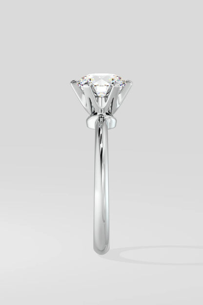 Tapered Solitaire Ring