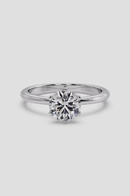 Tapered Solitaire Ring